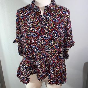 Maeve floral shirt - size large